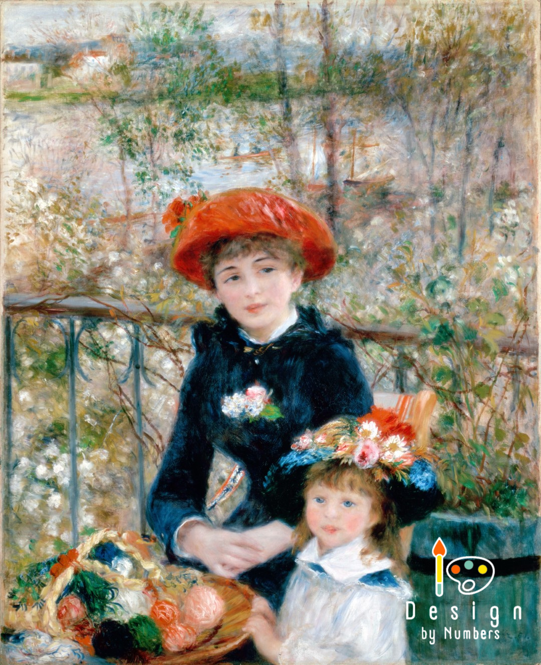 The Two Sisters On the Terrace - Pierre-Auguste Renoir - Paint by Numbers