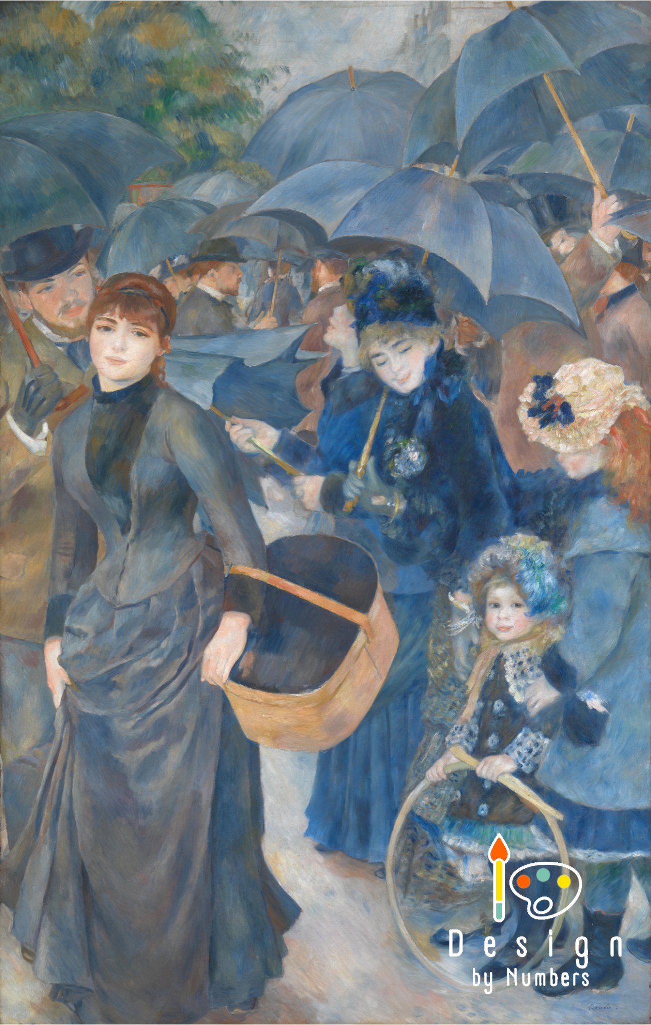 The Umbrellas- Pierre-Auguste Renoir- Paint by Numbers