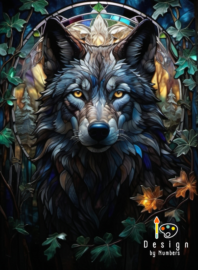 The Wise Wolf - Paint by Numbers