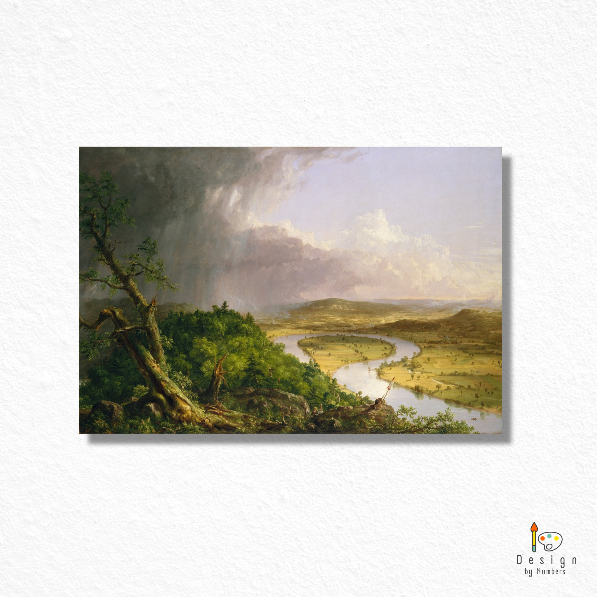 The Oxbow -  Thomas Cole - Paint by Numbers