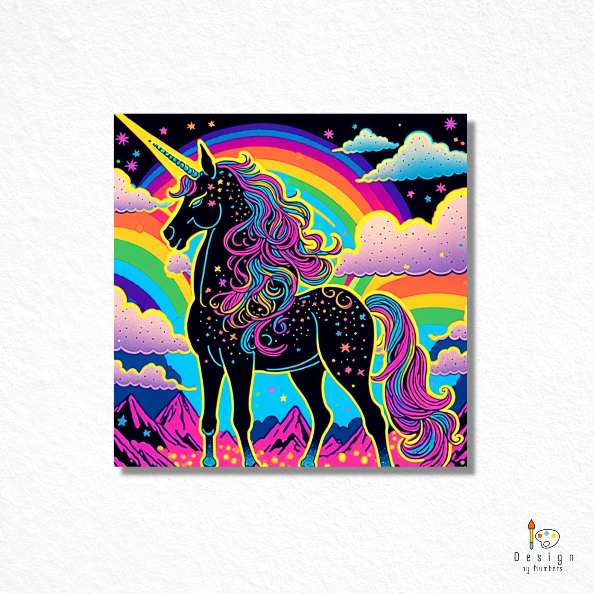 Spatial Unicorn- Paint By Numbers