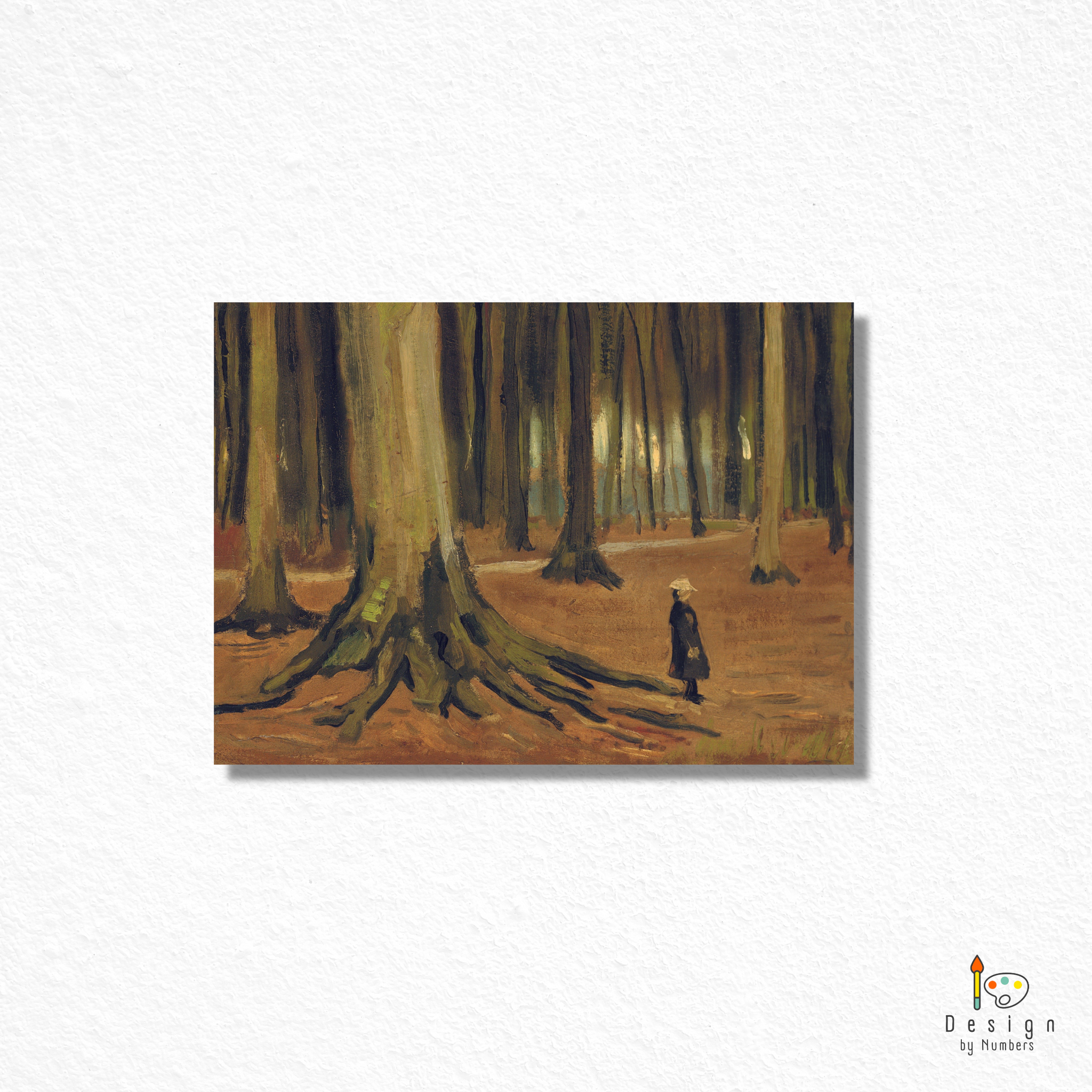 Girl in the Woods- Vincent van Gogh- Paint by Numbers