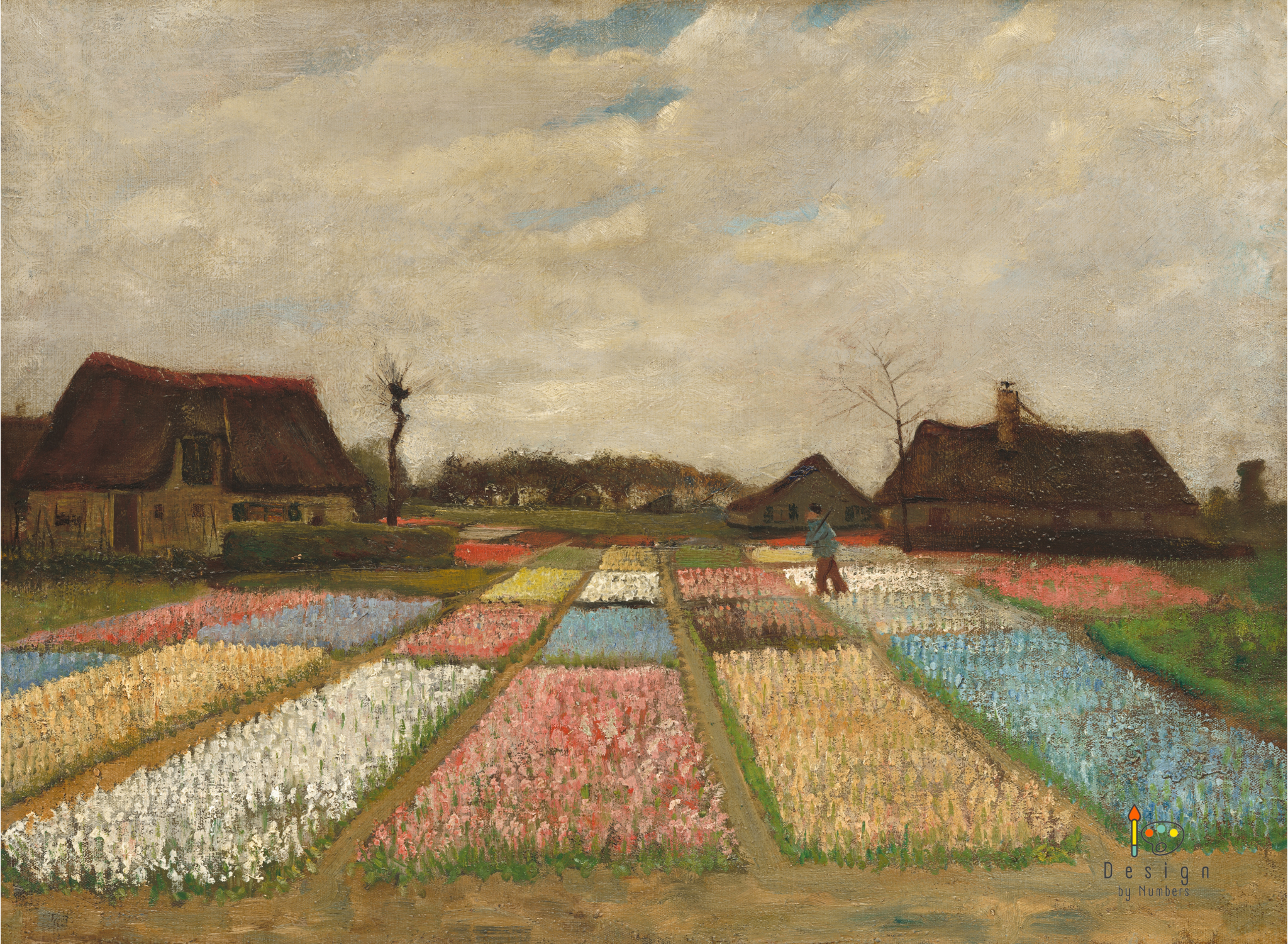 Bulb Fields - Vincent van Gogh - Paint by Numbers