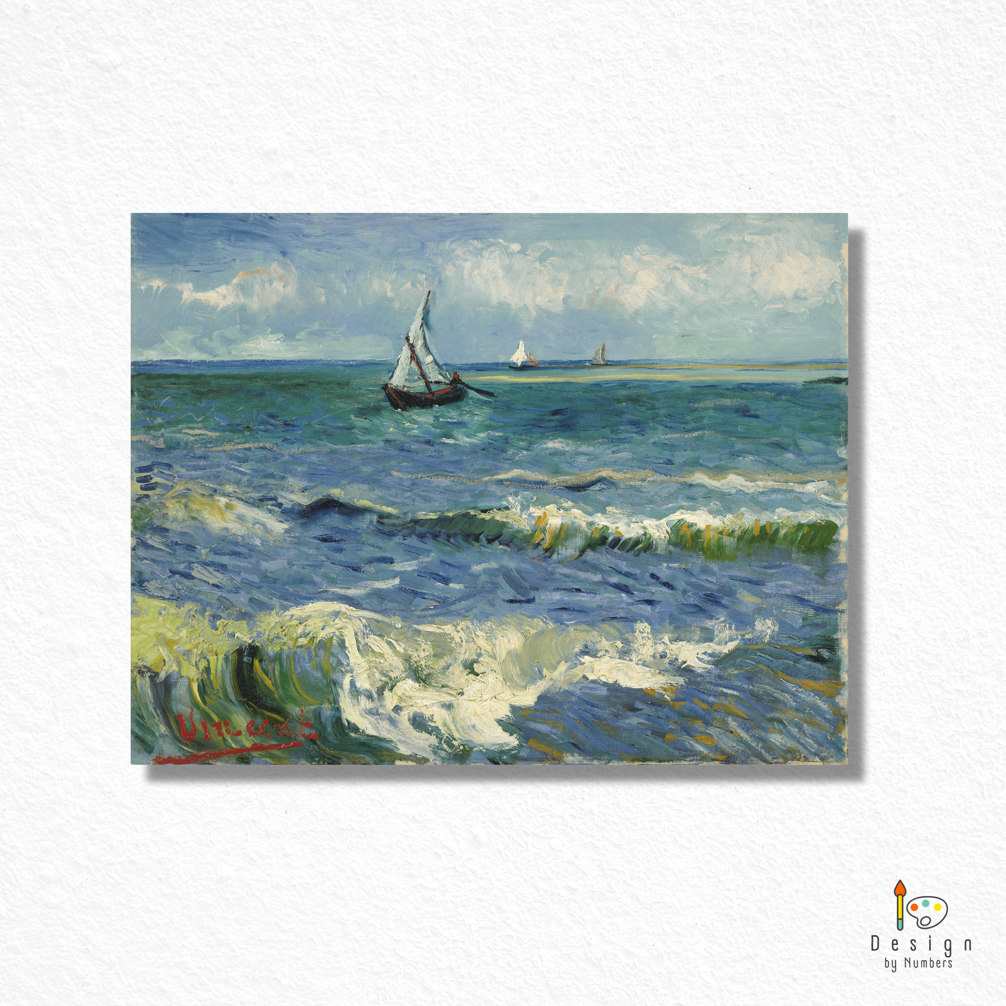 Seascape at Saintes - Vincent van Gogh - Paint by Numbers