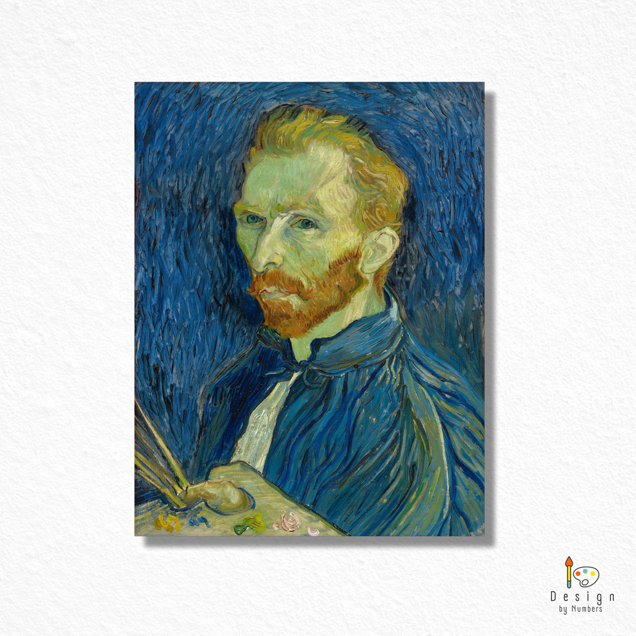 Self Portrait 1889 - Vincent van Gogh - Paint by Numbers