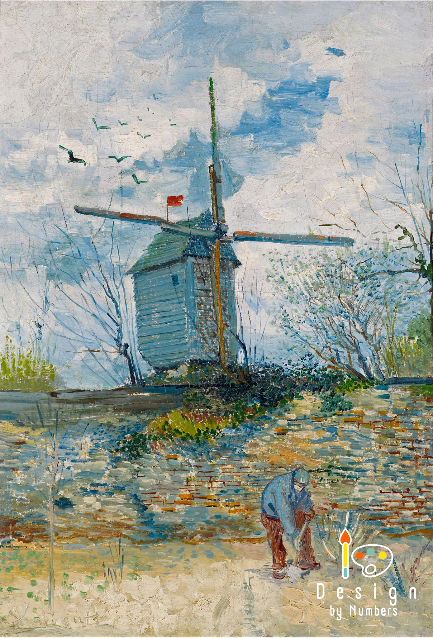 Le Moulin de la Galette - Vincent van Gogh - Paint by Numbers