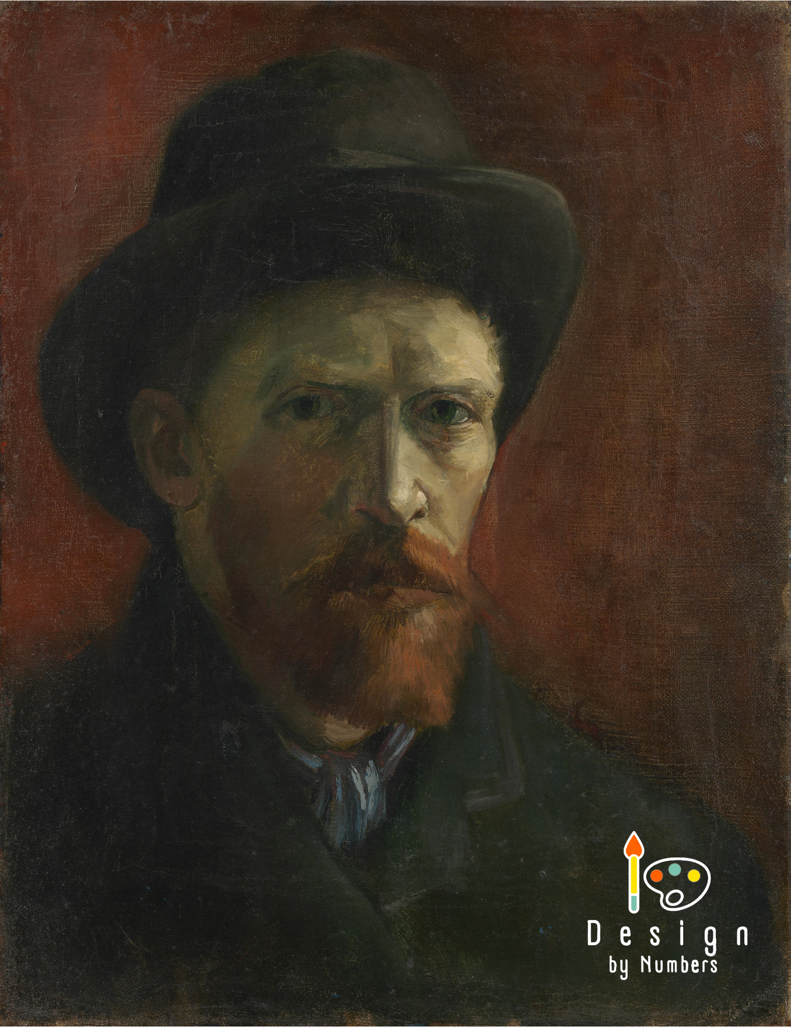 Self Portrait - Vincent van Gogh - Paint by Numbers