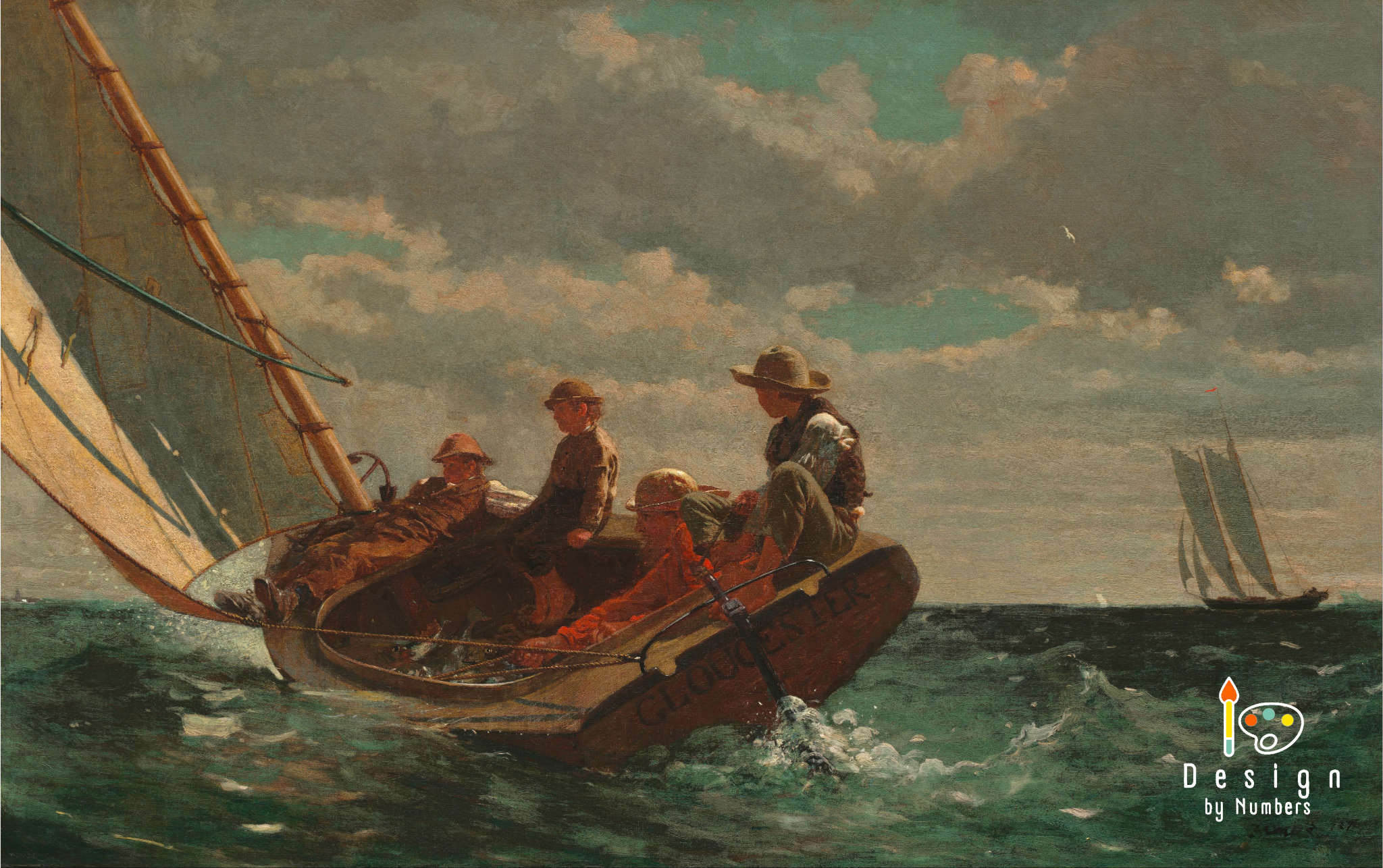 Breezing Up - Winslow Homer - Paint by Numbers