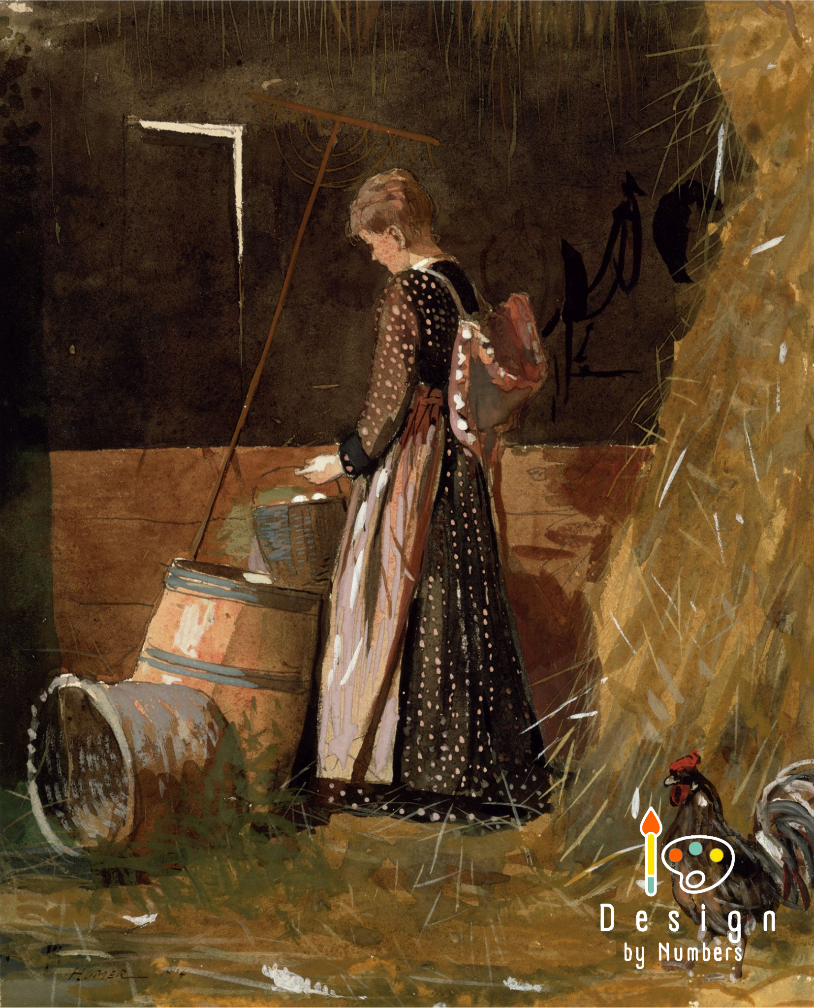 Fresh Eggs - Winslow Homer - Paint by Numbers