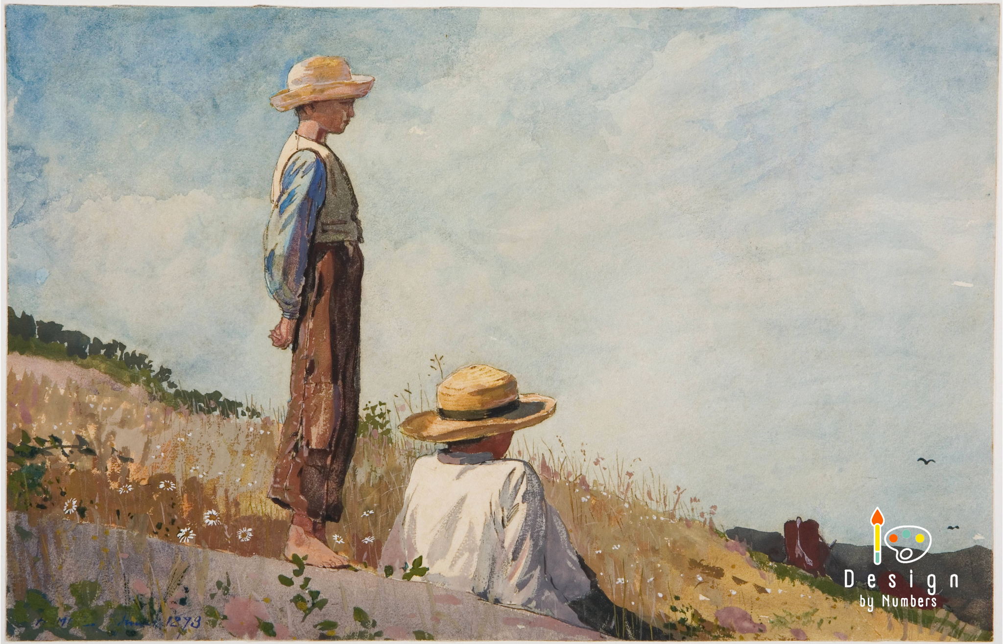 The Blue Boy- Winslow Homer- Paint by Numbers