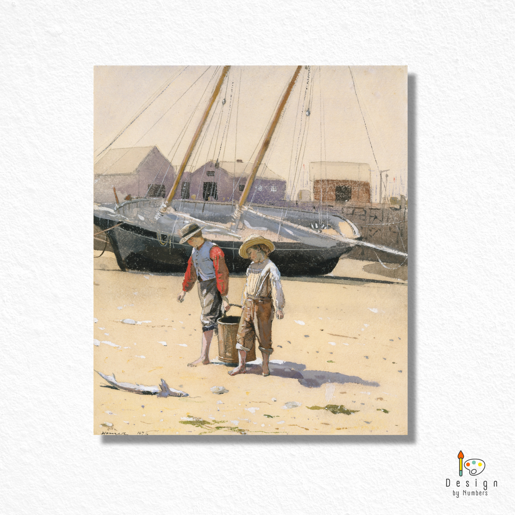 A Basket of Clams- Winslow Homer- Paint by Numbers