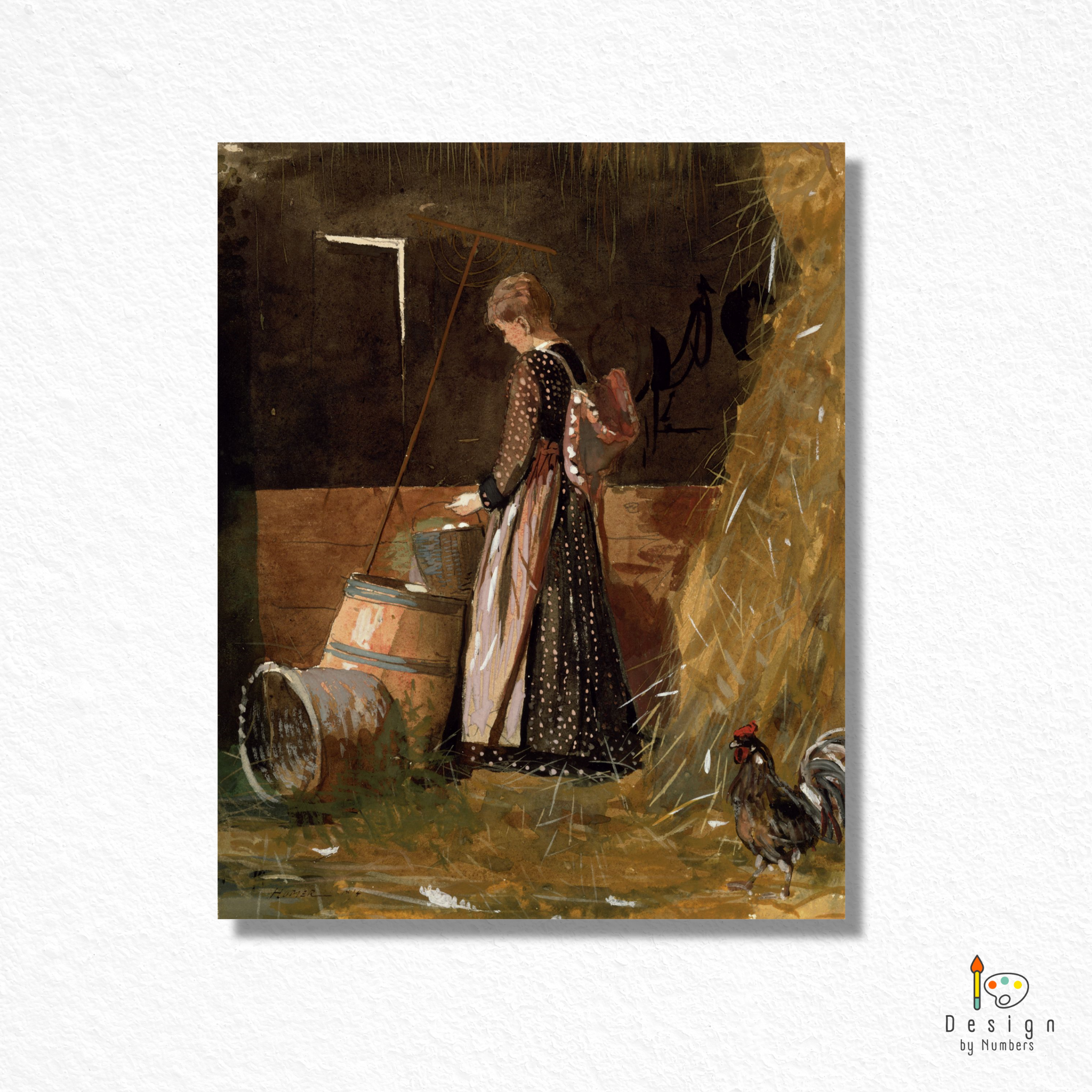 Fresh Eggs- Winslow Homer- Paint by Numbers