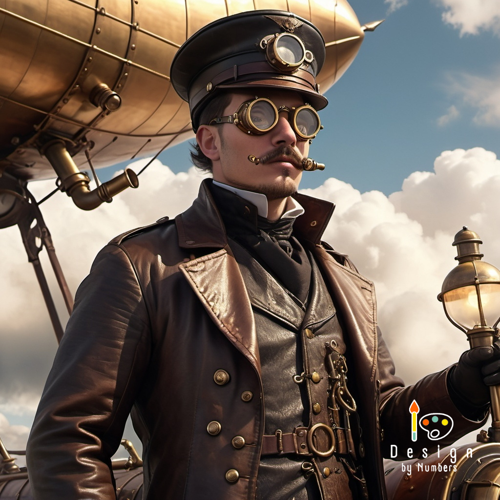 Zeppelin Aeronaut- Paint By Numbers